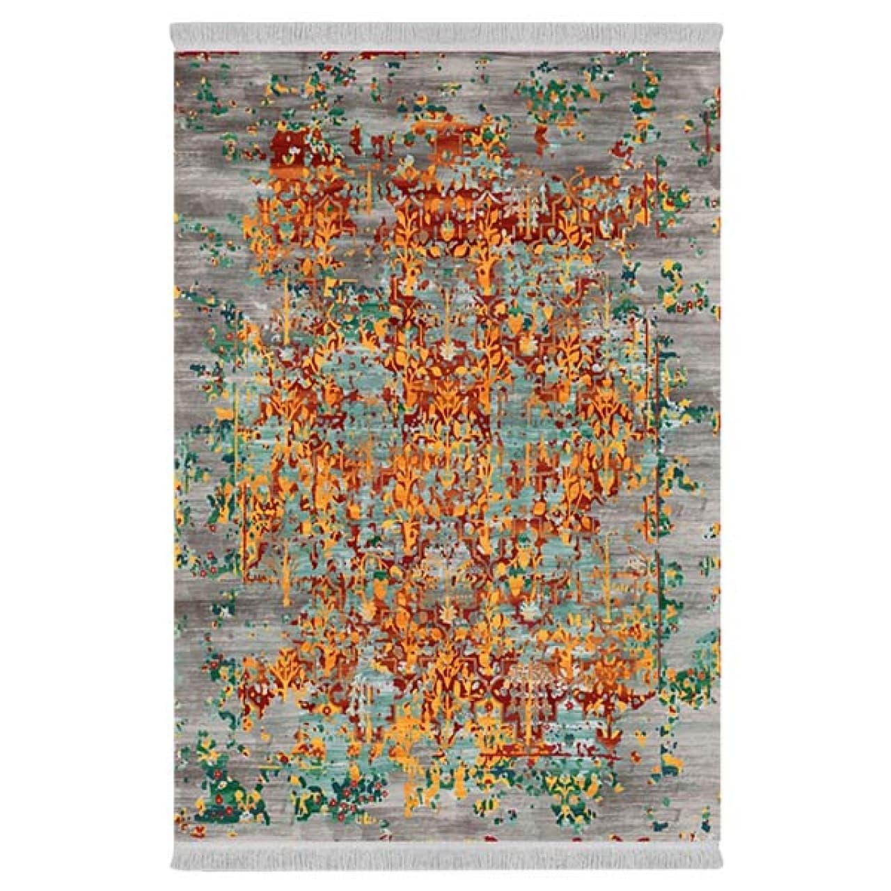 فرش پارچهای دفه مدل فرشینه طرح مدرن کد 311