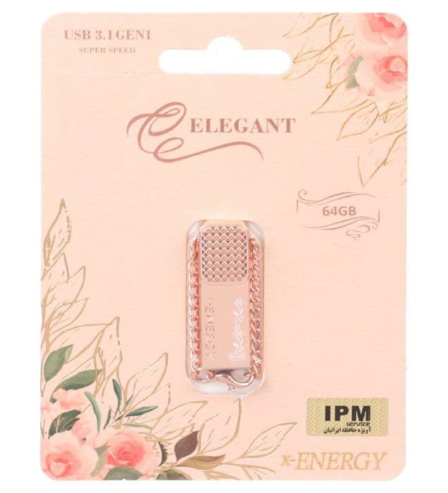 فلش مموری ایکس-انرژی مدل ELEGANT USB3.1 ظرفیت 64 گیگابایت