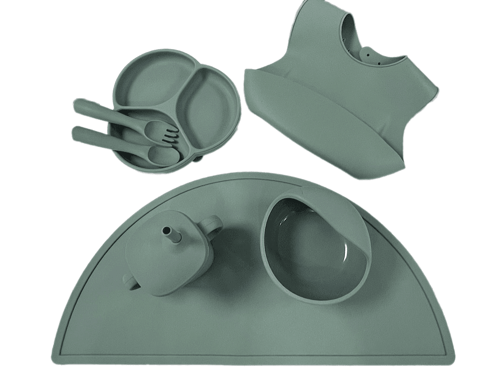 ست ظرف غذا سیلیکونی 9 تکه طرح برگ