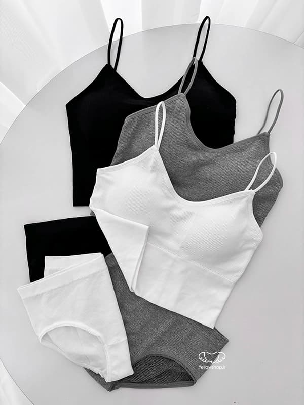 ست شورت و نیم تنه بیسیک کبریتی زنانه کد 25089 (ایراد دار)