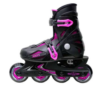 کفش اسکیت روسز اورلاندو رویه محکم مشکی سایز متحرک با لوازم کامل