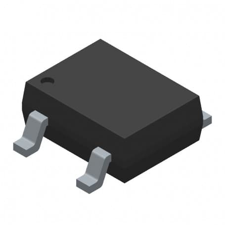 پل دیود 1000V-2A مربعی DB207S پکیج SMD