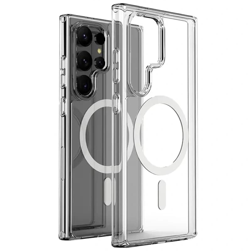قاب اورجینال مگ سیف برای گوشی Samsung Galaxy S24 Ultra تمام شفاف از برند برلیا