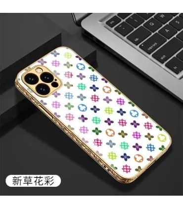 کاور اورجینال لاکچری گل رنگی GKK PLATING ایفون Iphone 13Pro Max