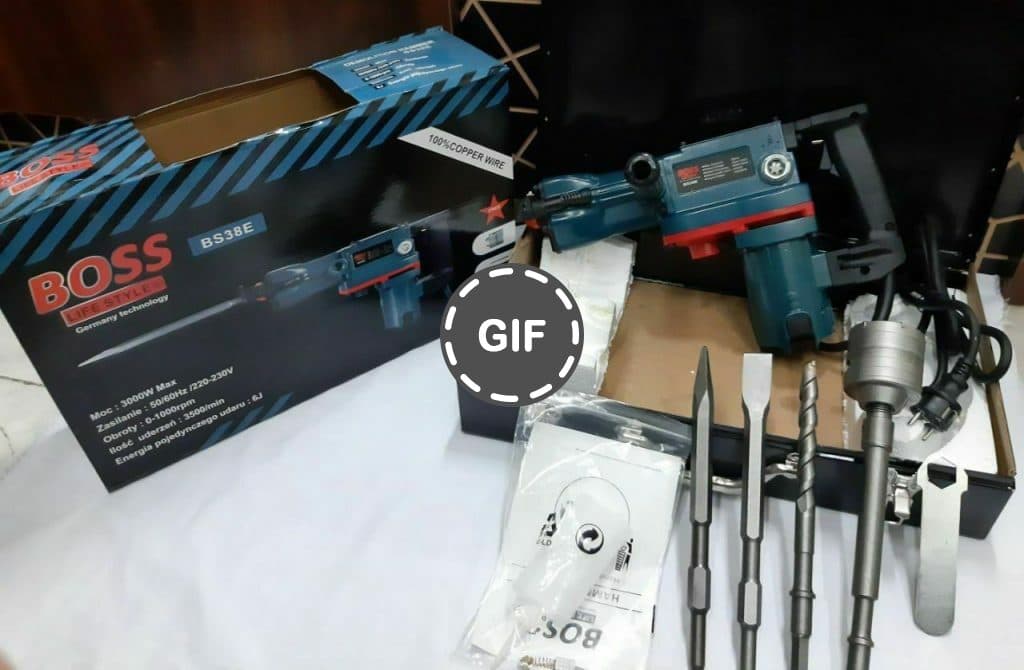 دریل بتن کن ۳۸ میلیمتر صنعتی باس BS38E