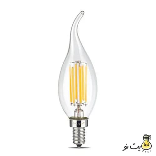 لامپ اشکی فیلامنتی 8 وات مدل 6 پر