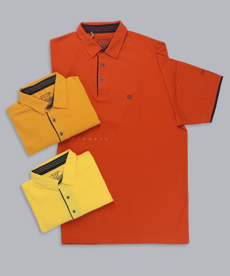 تیشرت یقه دار سایز بزرگ مردانه 5331