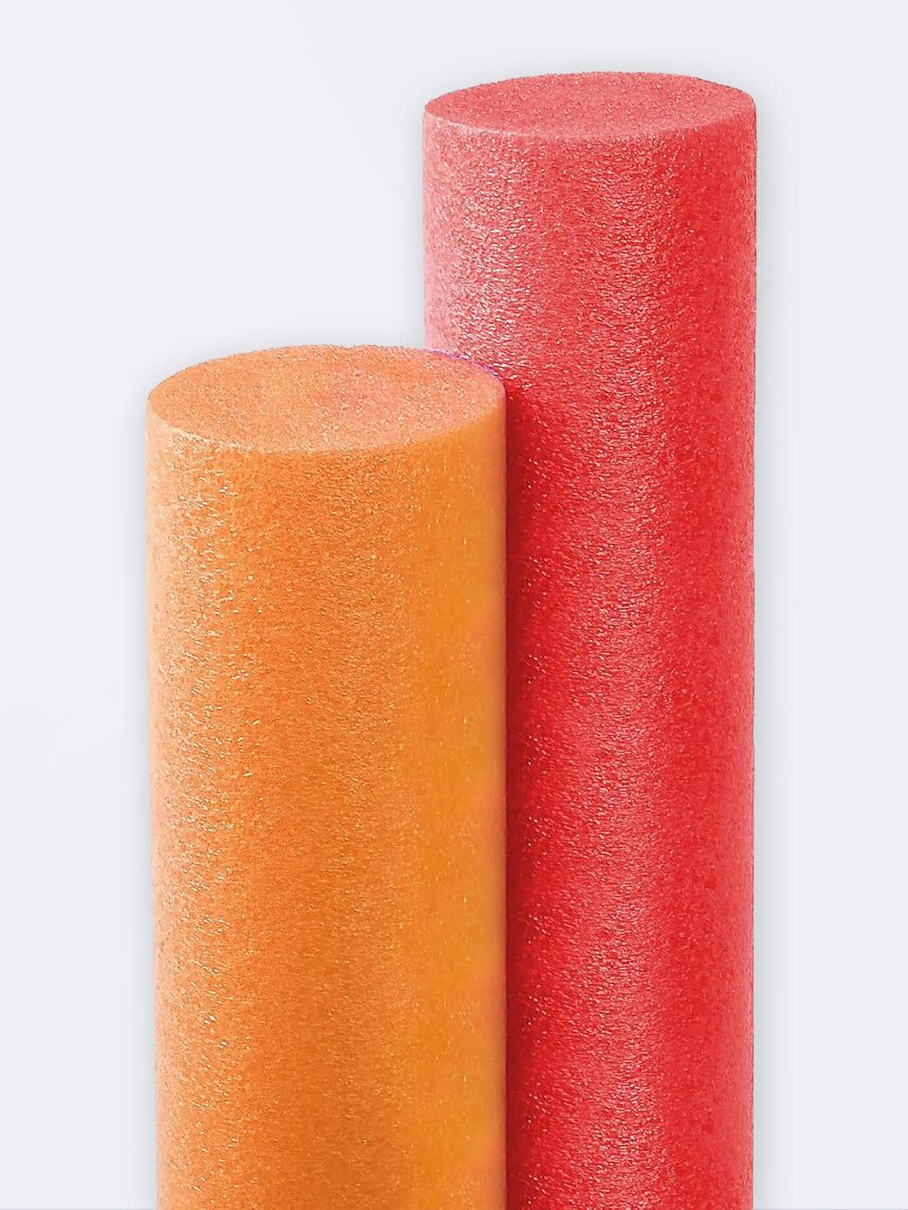 نودل استخری دو رنگ فومی مناسب برای آموزش شنا در استخر قرمز و نارنجی رنگ