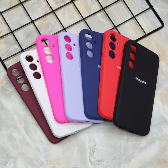 قاب سیلیکونی اورجینال محافظ لنزدار Samsung A35