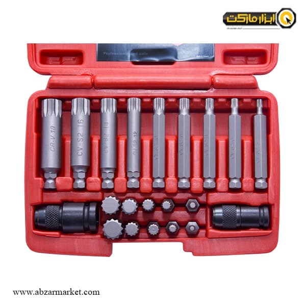 ست سر پیچ گوشتی داناپلاس هزار خار 21 عددی مدل D3941221