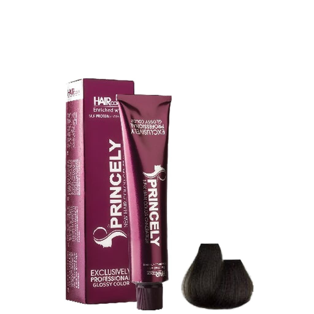 رنگ مو پرنسلی شماره 4.7 قهوه ای زیتونی متوسط حجم 120 میلی لیتر