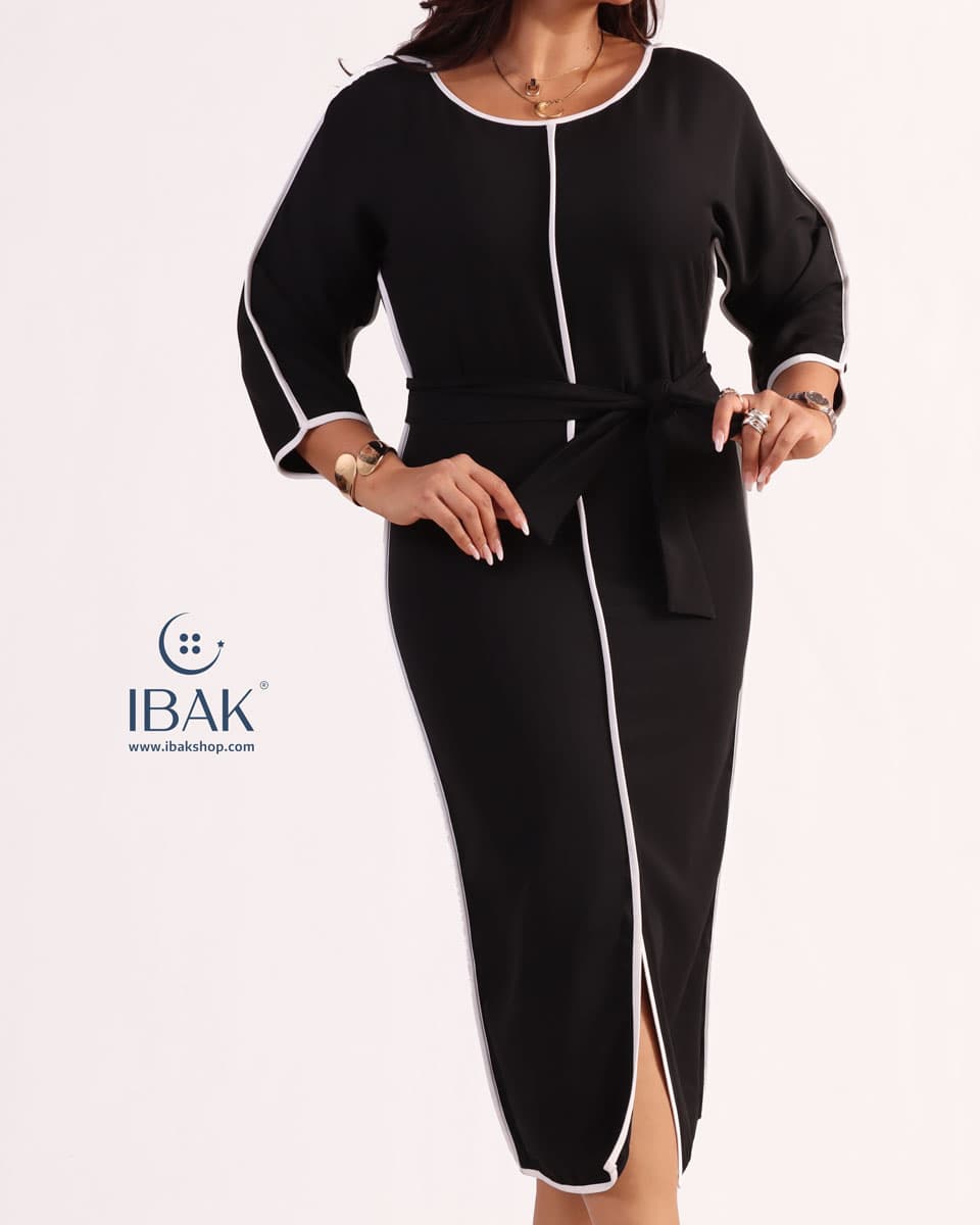 پیراهن زنانه آستین کمینو مغزی دوزی pon