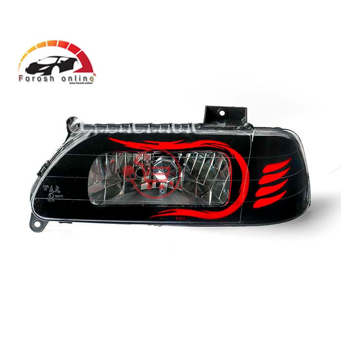 چراغ جلو پراید ۱۳۱ طرح آتشی قرمز