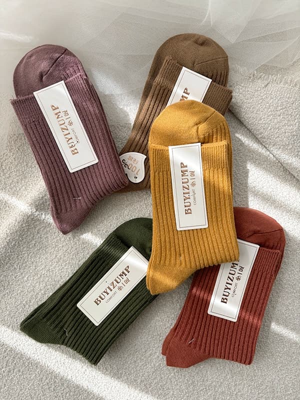 جوراب ساقدار زنانه کبریتی رنگی کد 33130