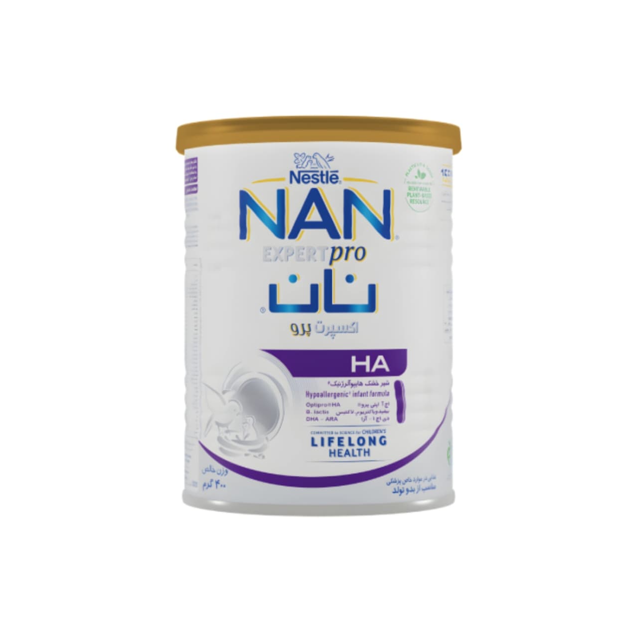 شیر خشک نان اچ آ 1مخصوص نوزادان از بعد تولد تا ۶ ماهگی حجم ۴۰۰ گرم