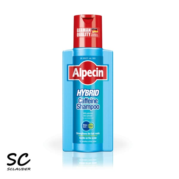 شامپو ضد ریزش و آبرسان آلپسین مدل هیبرید کافئین Hybrid Caffeine حجم 250 میل
