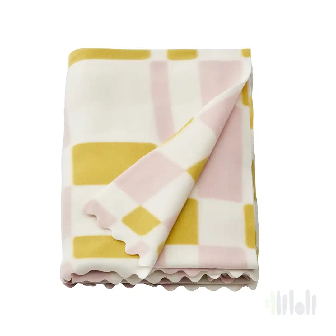 پتو مسافرتی صورتی ایکیا SVARTFIBBLA