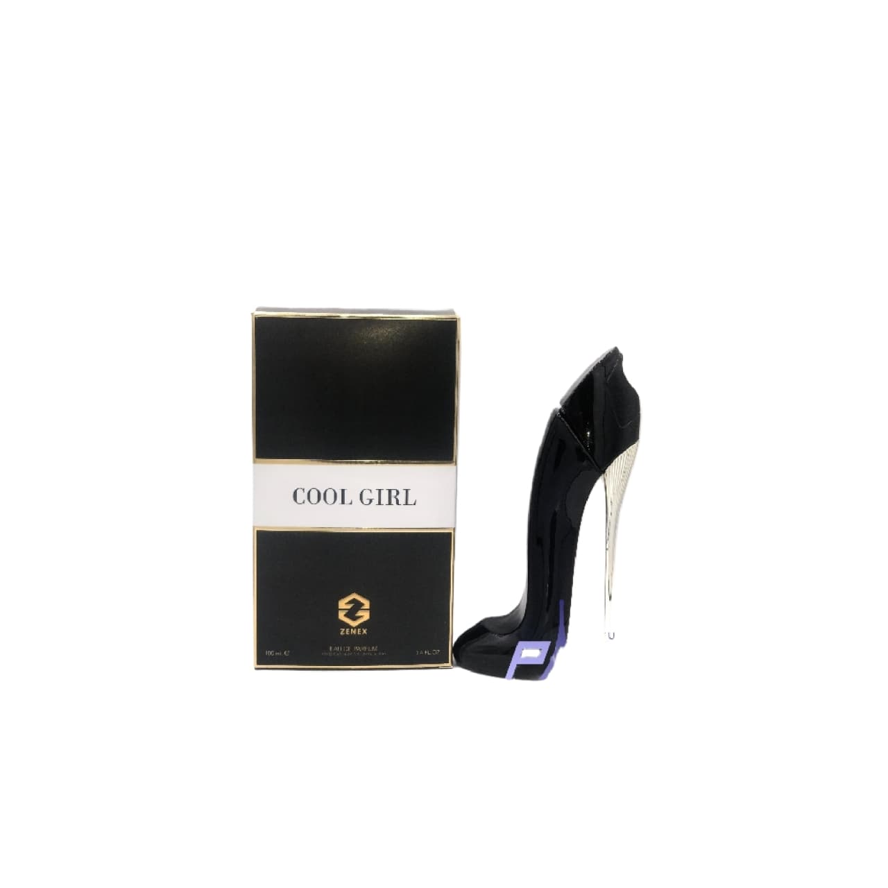 ادو پرفیوم زنانه زنکس مدل گود گرل کفشی مشکی حجم ۱۰۰ میل