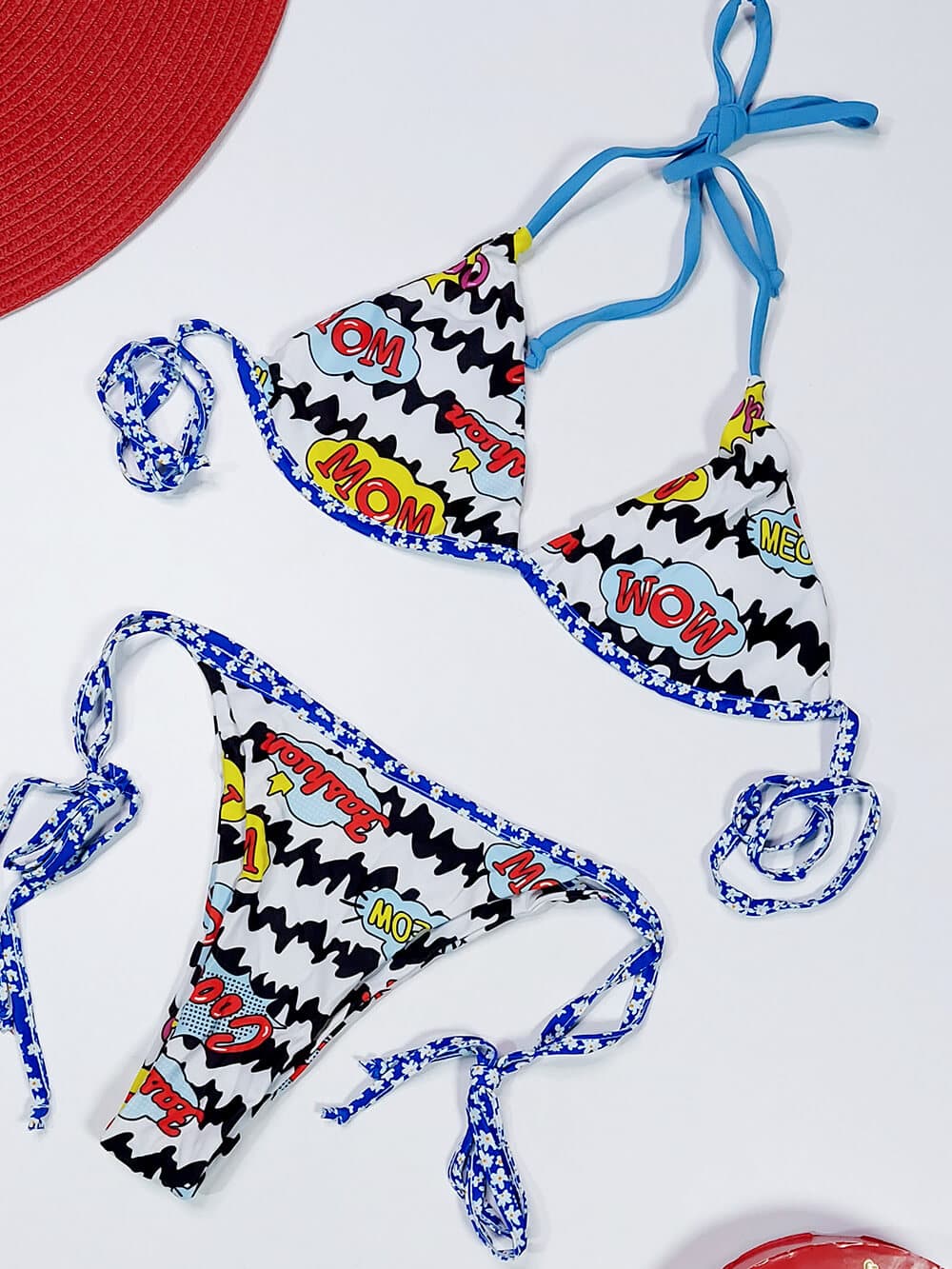 مایو بیکینی زنانه دو تکه برای استخر برند شین ( shein ) کاپدار متحرک