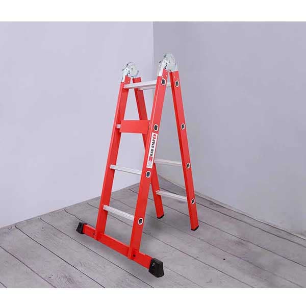 نردبان فراز پله مدل قفل دار 18 پله دو تکه 5.20متری