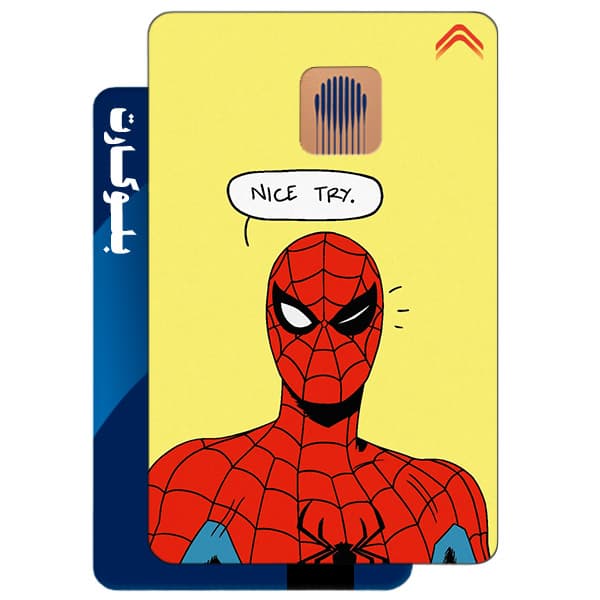 استیکر بلوکارت مدل مرد عنکبوتی کد CAB815-KB