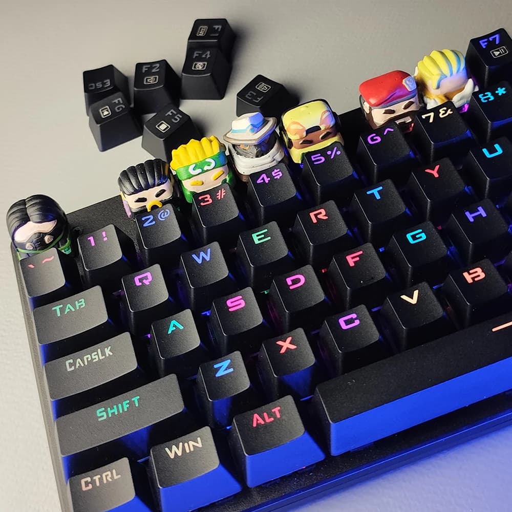 کلید مکانیکال (کیکپ) مدل دو Valorant هفت عددی