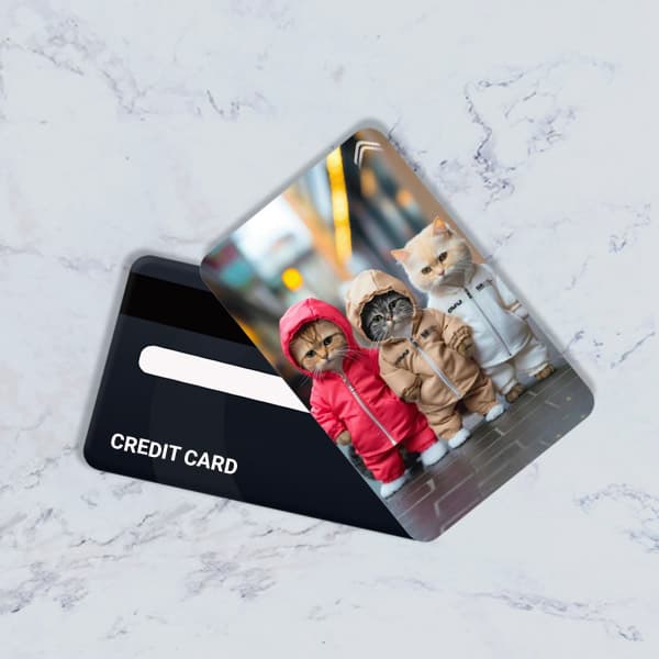 استیکر کارت بانکی مدل فانتزی گربه کد CAD57-K