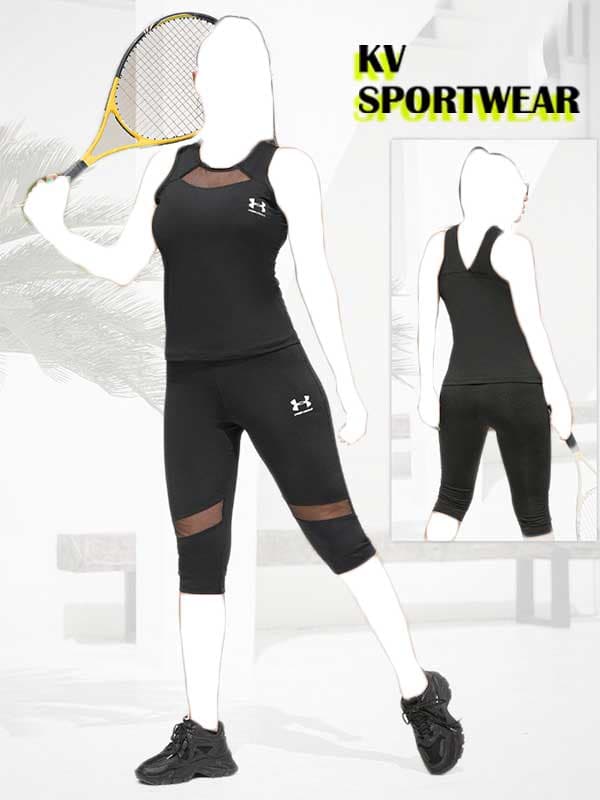 ست تاپ شلوارک ورزشی زنانه UNDER ARMOUR کد 002