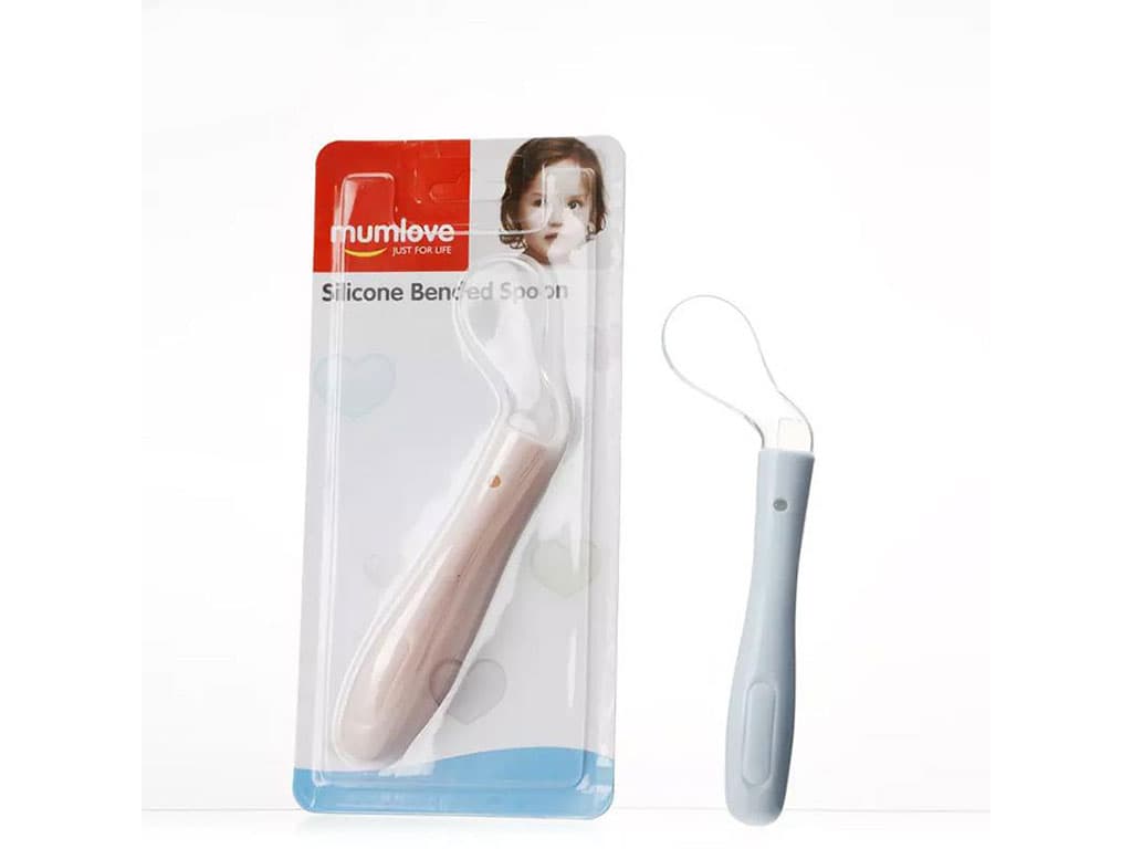 قاشق سیلیکونی سرکج نوزادی مام لاو mumlove