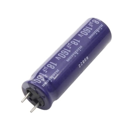 خازن الکترولیتی 18uF / 160V ژاپنی مارک NICHICON
