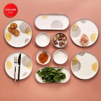 سرویس صبحانه خوری 10 پارچه 4 نفره شفر دایره رنگی