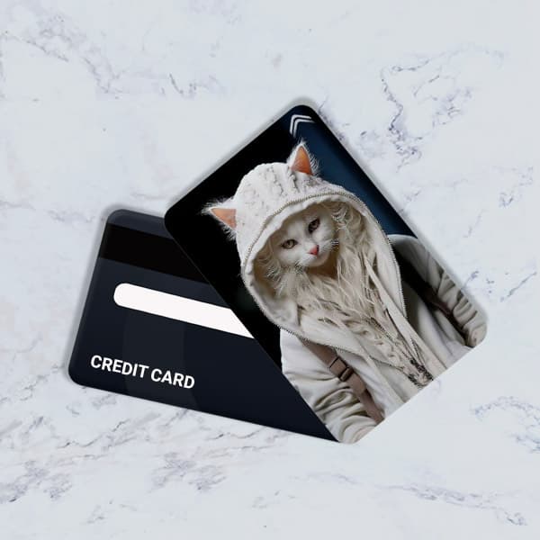 استیکر کارت بانکی مدل فانتزی گربه کد CAD58-K