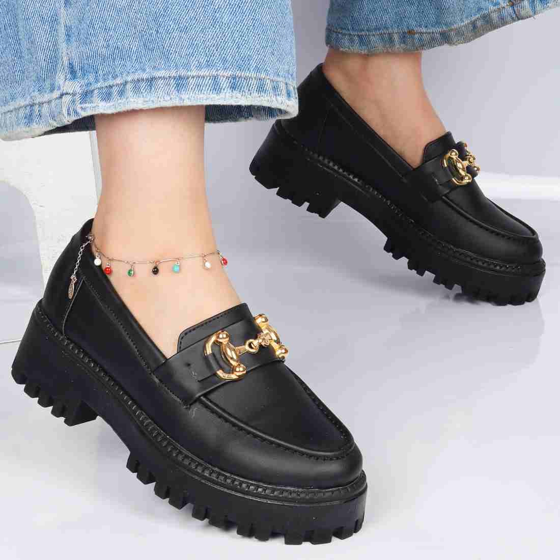 لوفر چرم مرسده(سگک طلایی)