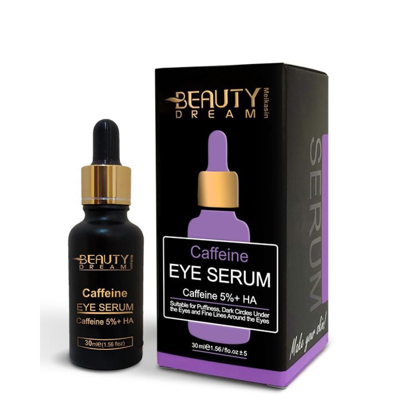 سرم تخصصی دور چشم بیوتی دریم حجم 30 میل Caffeine 5%+HA