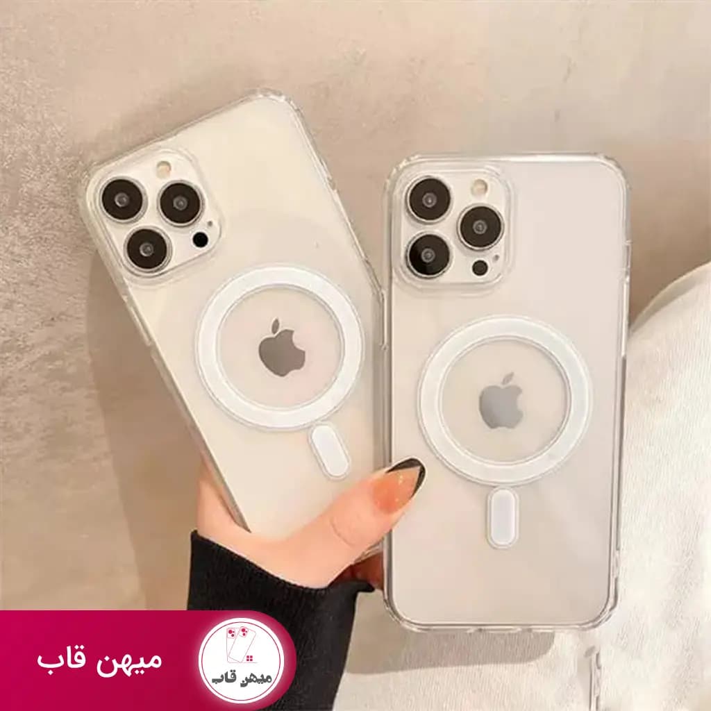 گارد گوشی آیفون شفاف مگ سیف - کد (۲۸۵۲۷)