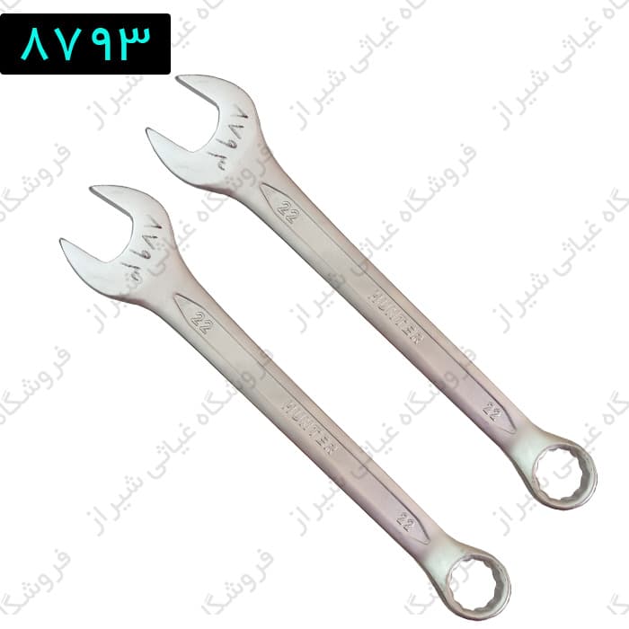 آچار یک سر تخت یک سر رینگی سایز 22 هانتر