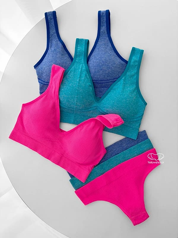 ست شورت و نیم تنه اسپرت کبریتی کد 25074