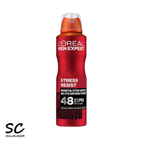 اسپری ضدتعریق لورال L’oreal مدل Men Expert استرس رزیست حجم ۲۵۰ میل