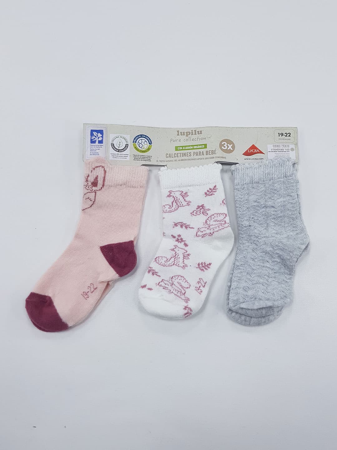 پک 3 عددی جوراب نوزادی دخترانه لوپیلو kids1458