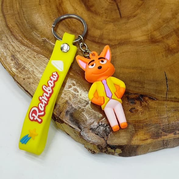 جاکلیدی سیلیکونی وارداتی شخصیت های زوتوپیا همراه با بند آویز