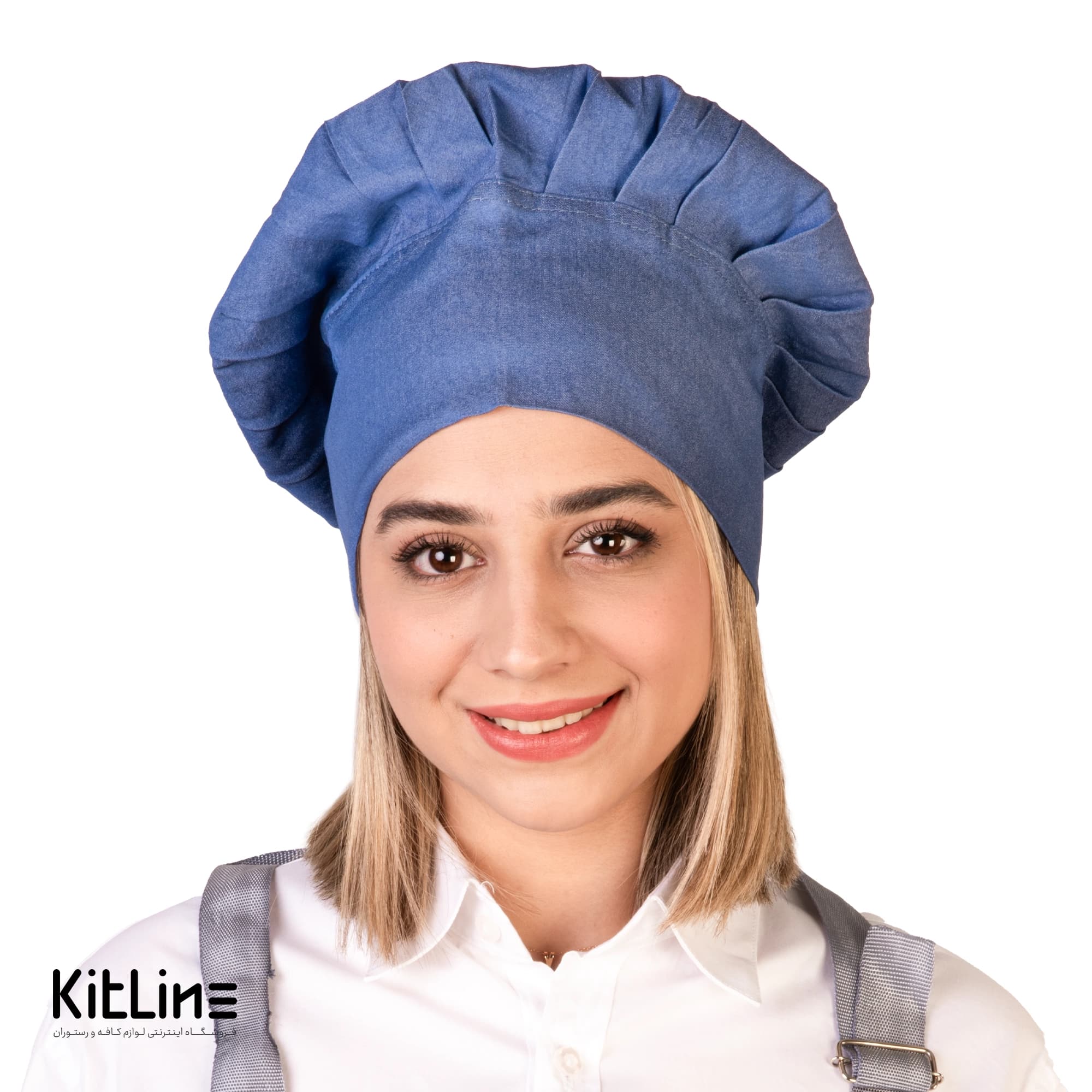 کلاه سرآشپز جين آبی پوشاکو مدل breeze cool