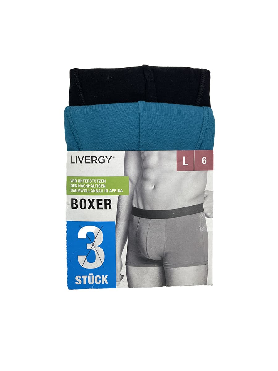 شورت باکسر پادار مردانه برند livergy (پک 2 عددی) کد male1956