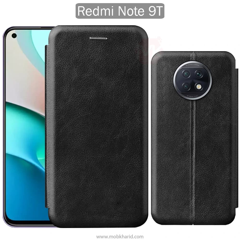 کیف محافظ شیائومی Flip Folio Leather Back Cover | Redmi Note 9T