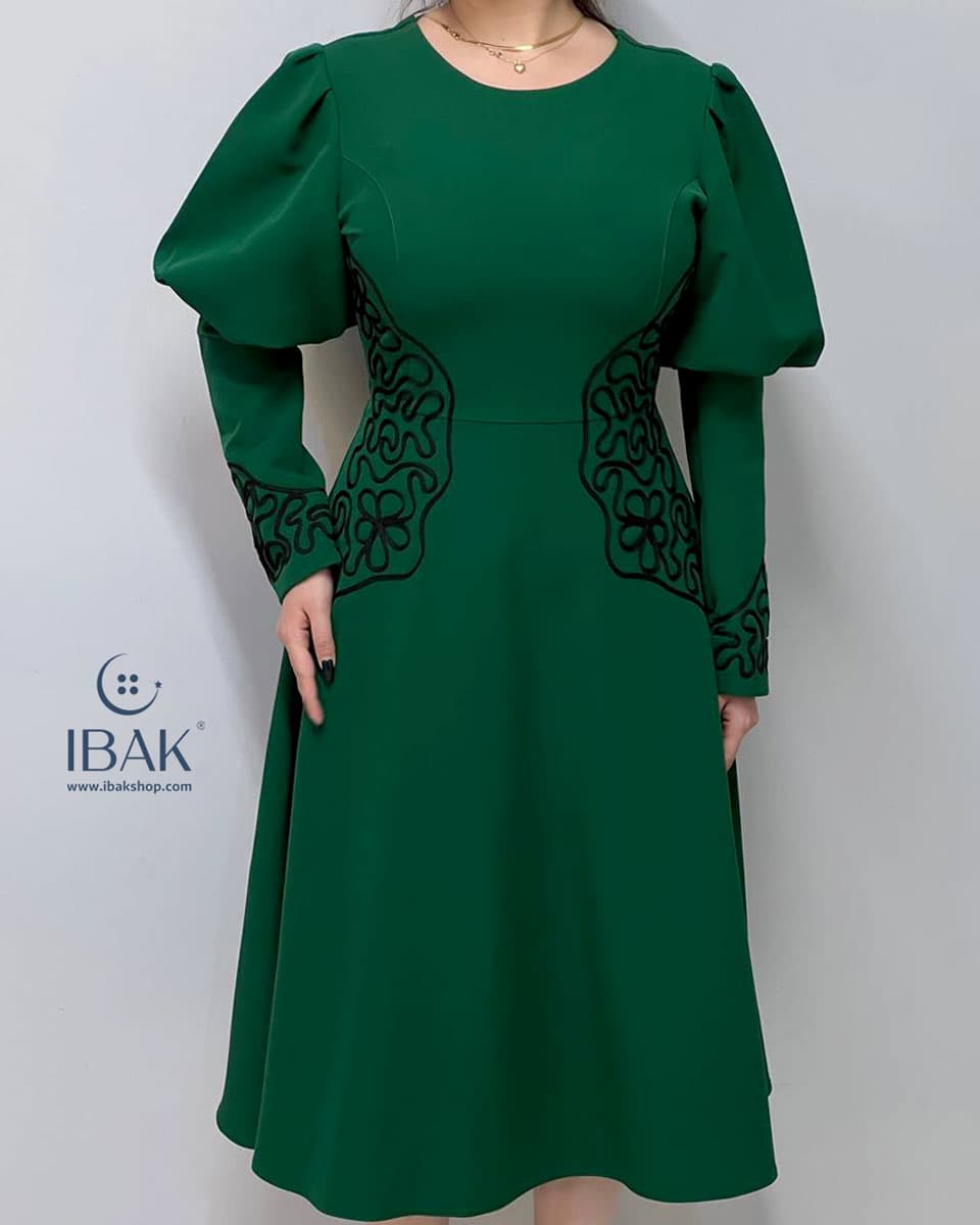 پیراهن زنانه میدی قیتون دوزی dyn