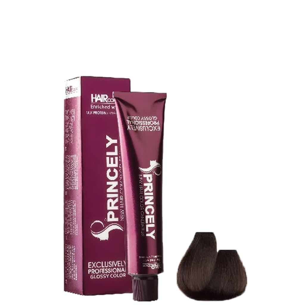 رنگ مو پرنسلی شماره 5.12 قهوه ای نسکافه ای روشن حجم 120 میلی لیتر