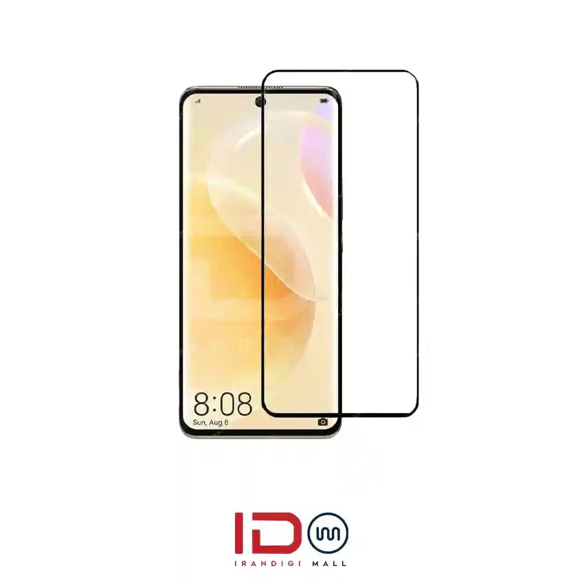 گلس شیشه ای تمام صفحه و فول چسب موبایل HUAWEI nova 8 برند رد لیبل