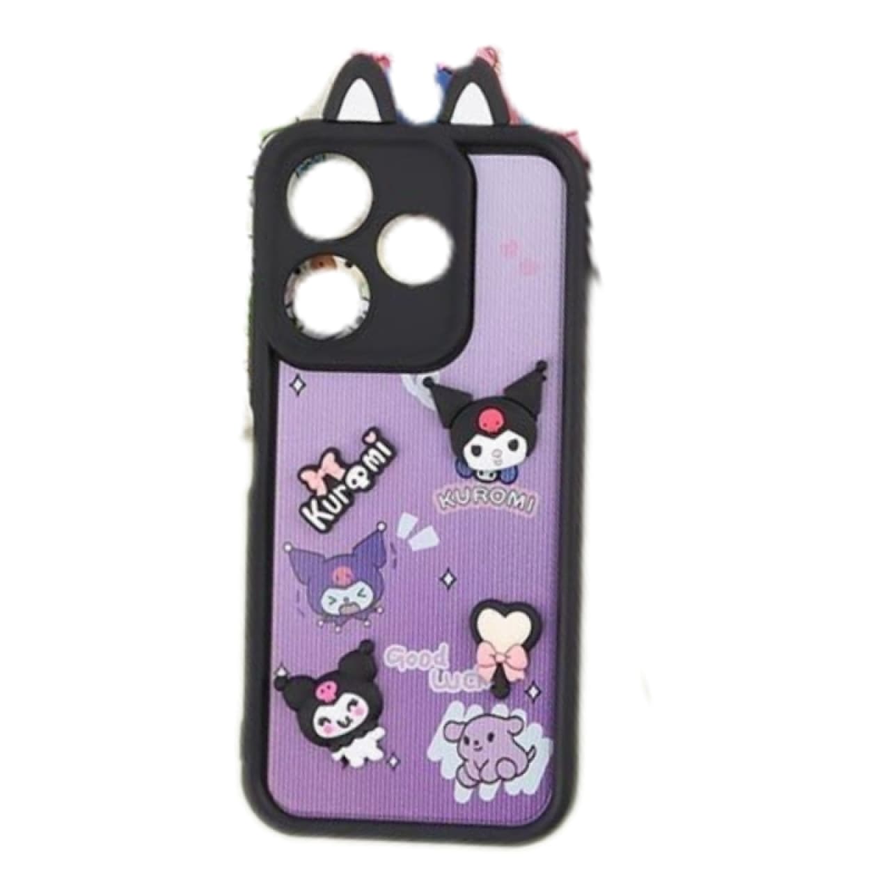 کاور مدل سولید عروسکی برجسته محافظ لنز دار مناسب برای گوشی موبایل شیائومی مدل Xiaomi Redmi 13 4G / Redmi 13 5G