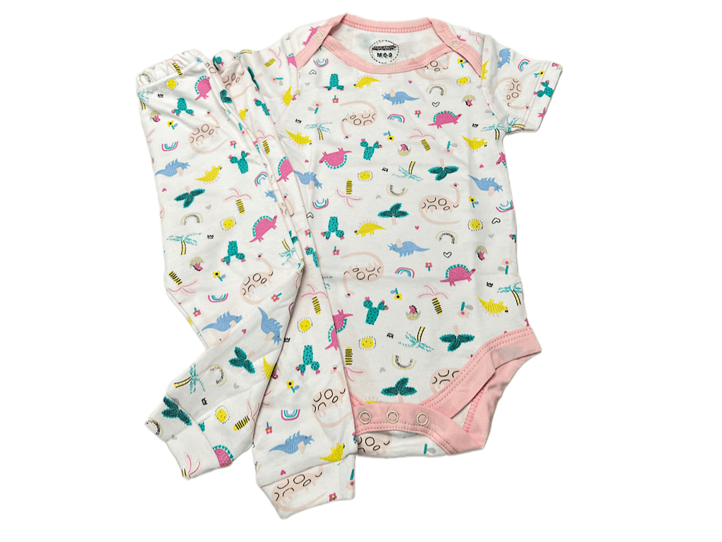 بادی آستین کوتاه و شلوار دخترانه نوزادی ماماس اند پاپاس Mamas & papas