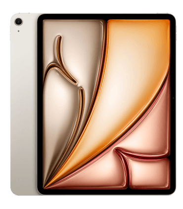 آیپد ایر ۱۳ اینچی ۲۰۲۵ با چیپ M3 رنگ استارلایت با ظرفیت 128 گیگابایت Wi-Fi مدل MCNK4