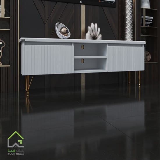 میز تلویزیون مدرن پایه طلایی